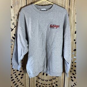 Vintage 90’s Lincoln Saltdogs Baseball Lee Sweatshirt Gray XL USA